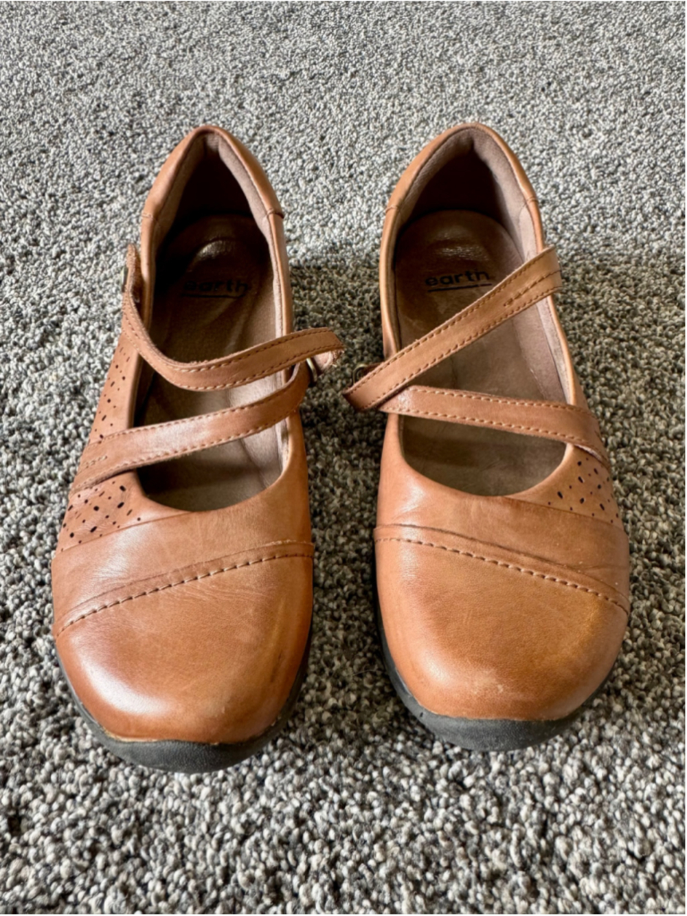Women's Earth Galilei Almond Multi Calf Leather Mary Jane Size 7.5 - Picture 4 of 12